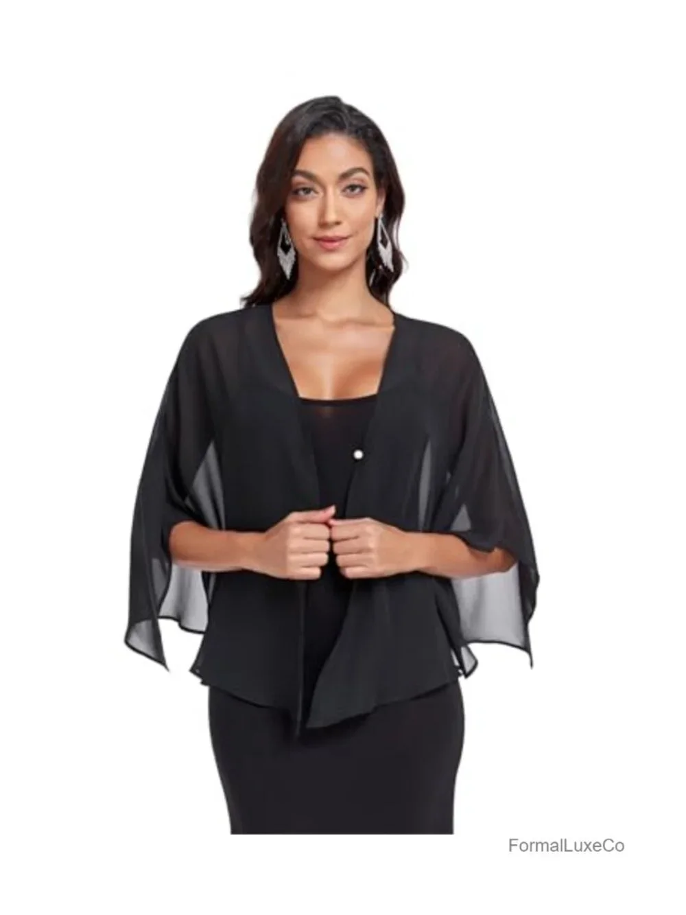 Chiffon Soft Shawl Wrap for Evening Dresses Wedding Guest Party Cover Up